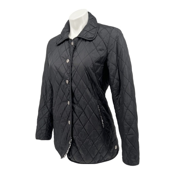 Coach Women's XS Black Snap Front Quilted Hack Jacket - Picture 5 of 12